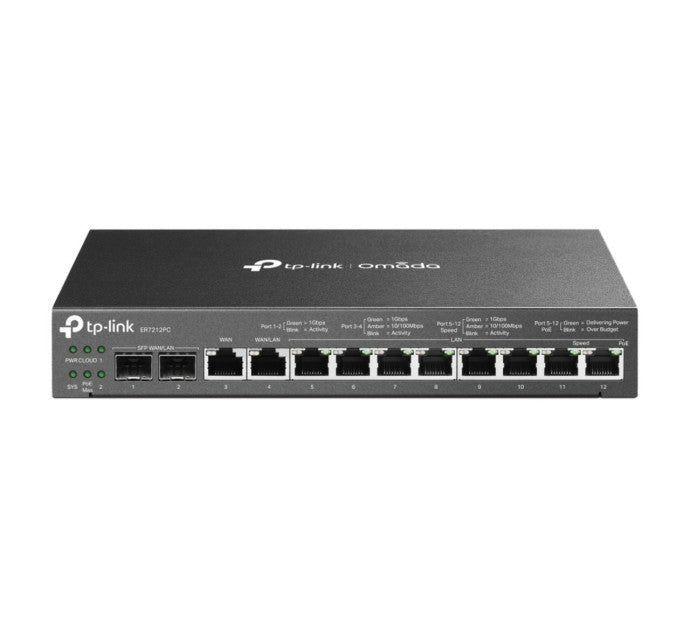 TP-Link Omada ER7212PC Routeur connecté Gigabit Ethernet Noir