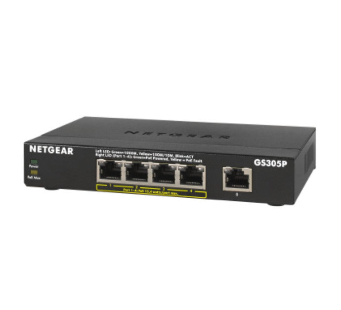 NETGEAR GS305P Switch non manageable 5 ports Giga PoE+ 63W