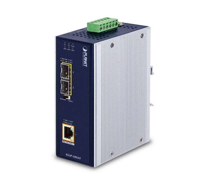 PLANET IGUP-1205AT convertisseur de support réseau 1000 Mbit/s Multimode, Monomode Bleu