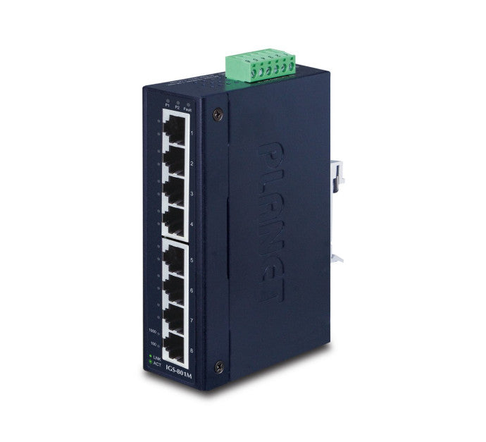 PLANET IGS-801M commutateur réseau Géré L2/L4 Gigabit Ethernet (10/100/1000) 1U Bleu