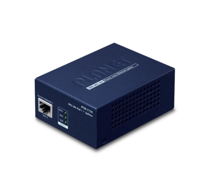 PLANET POE-173S séparateur voix-données Noir Connexion Ethernet, supportant l'alimentation via ce port (PoE)
