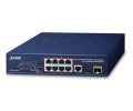 PLANET FGSD-1011HP commutateur réseau Non-géré Gigabit Ethernet (10/100/1000) Connexion Ethernet, supportant l'alimentation via ce port (PoE) 1U Bleu