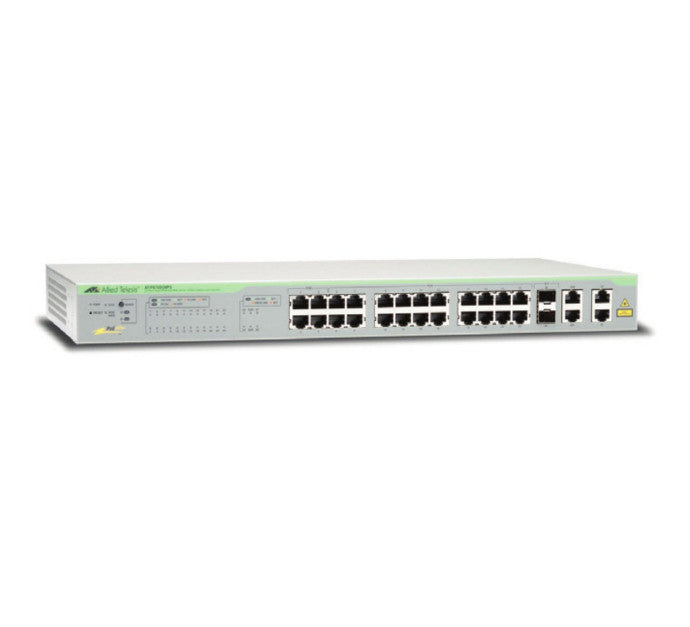 ALLIED 24x Port Fast Ethernet PoE WebSmart Switch with 4 uplink ports 2x 10/100/1000T and 2x SFP-10/100/1000T Combo ports