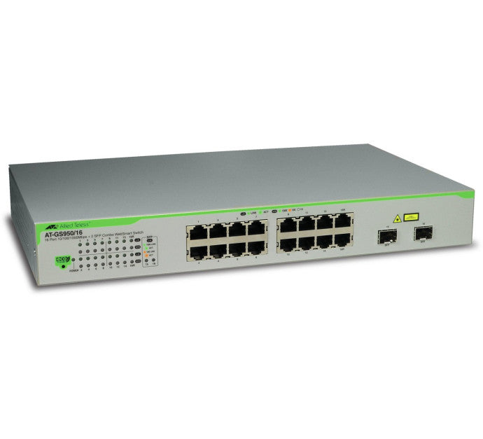 ALLIED 16x port x10/100/1000BaseT WebSmart switch with 2 unpopulated SFP bays