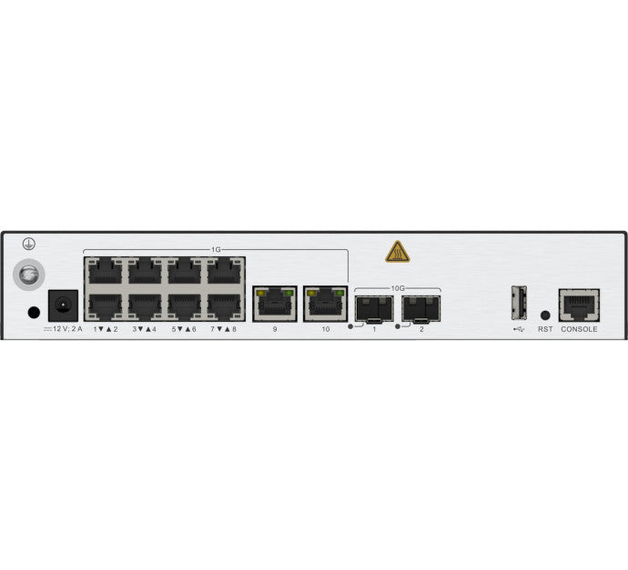 Huawei AP Controller AC650-128AP mainframe (10*GE ports, 2*10GE SFP+ ports, with the AC/DC adapter)