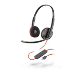 PLANTRONICS Blackwire C3225 casque USB-A+Jack -2 écouteurs