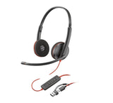 POLY Blackwire C3220 casque USB-C  + USB-C/A - 2 écouteurs