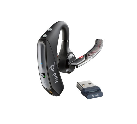 POLY VOYAGER 5200 UC Oreillette BT +clé BT700 +chargeur