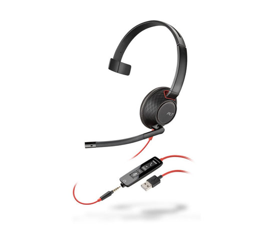 POLY Blackwire C5210 casque MS USB-C/A+Jack - 1 écouteur