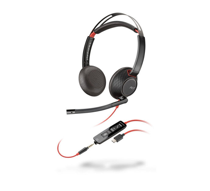 POLY Blackwire C5220 casque bulk MS USB-C/A - 2 écout.