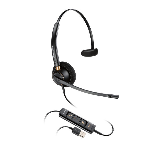 POLY EncorePro HW545 Casque Micro USB-A Monaural triple fixation