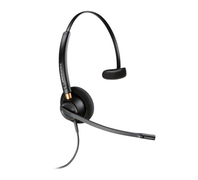 HP Poly EncorePro 510D with Quick Disconnect Monoaural Digital Headset TAA Avec fil Arceau Appels/Musique Noir