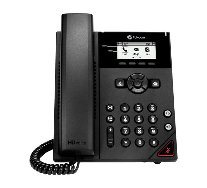 POLY VVX 150 téléphone de bureau IP PoE - 2 lignes SIP