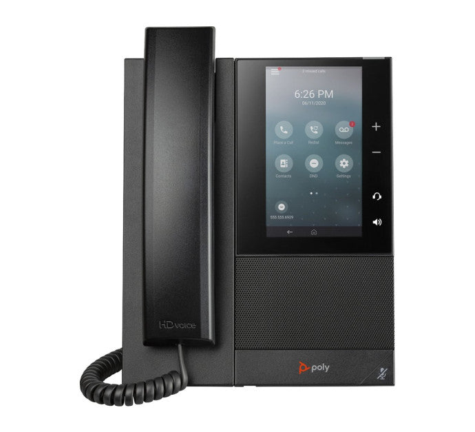 HP Poly CCX 500 Business Media Phone with Open SIP and PoE-enabled téléphone fixe Noir 24 lignes LCD