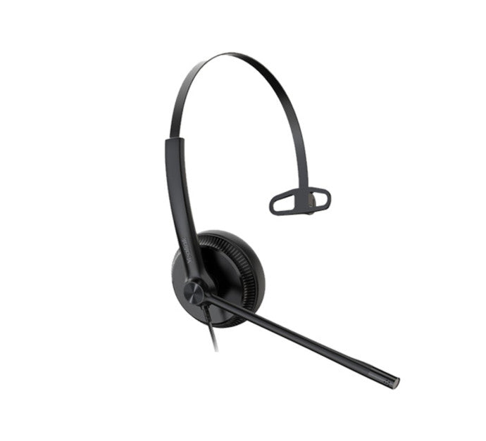 Yealink YHS34 Mono Micro casque cuir avec cordon QD/RJ9 - 1 écouteur