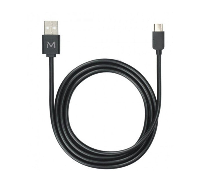 MOBILIS Câble USB Type-A mâle vers USB Type-C mâle - Lightning - 1 m  - Noir