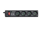 EATON Protection surtension - 2500 W - 4 sorties 220 - 250 V - Noir,Blanc (PS4D)
