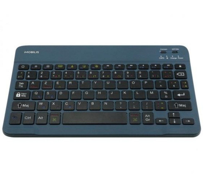 Universal French Bluetooth Keyboard Blue