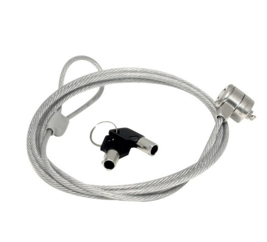 MOBILIS Câble de sécurité à clé - 1.8 m - Gris