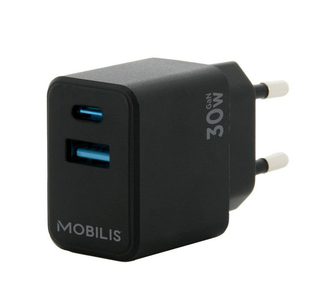 Wall Charger 30W 1 USB A+1 USB C GaN