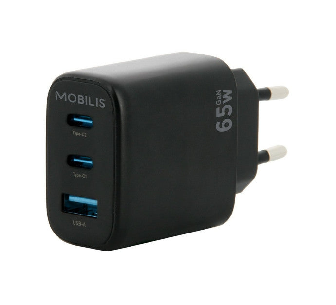 Wall Charger 65W 2 USB C+1 USB A GaN