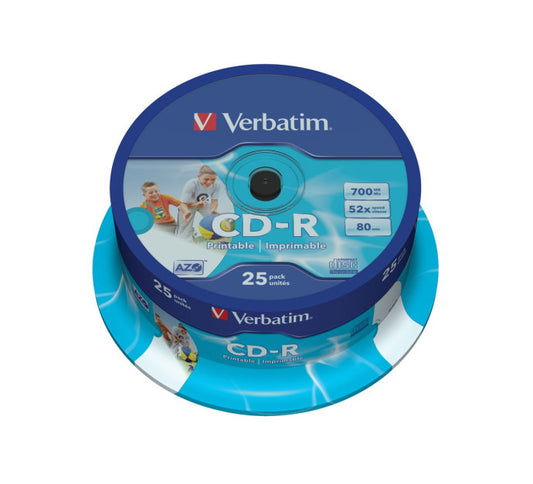 VERBATIM Spindle de 25 CD-R 700MB 52x (43439)