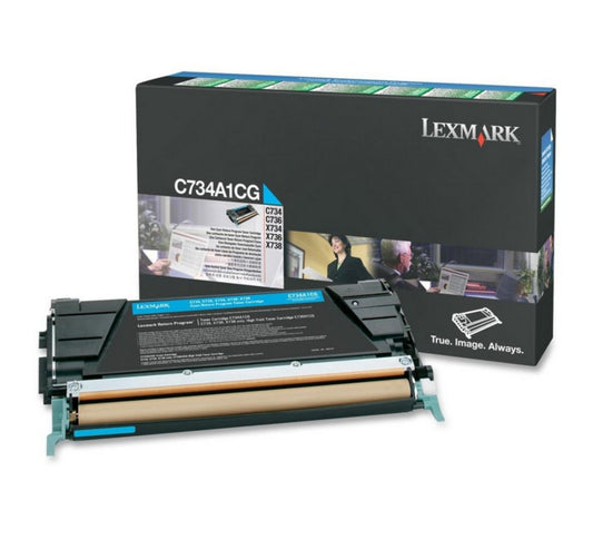 Toner LEXMARK C734A1CG C734,  X734 - Cyan