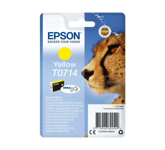 Cartouche EPSON C13T07144012 T0714 - Yellow