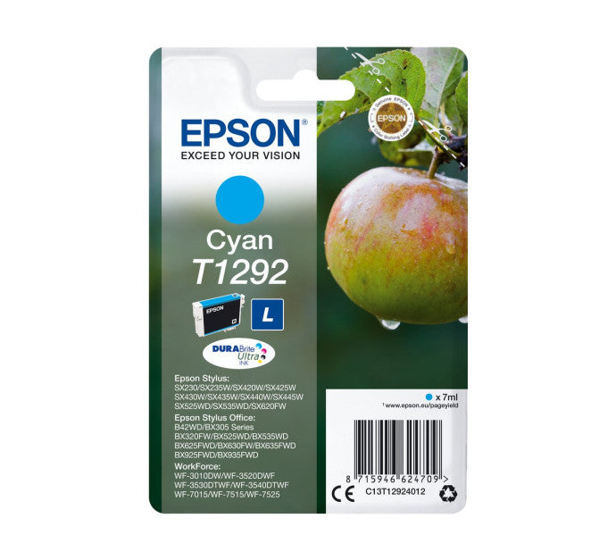 Cartouche EPSON C13T12924012 T1292 - Cyan