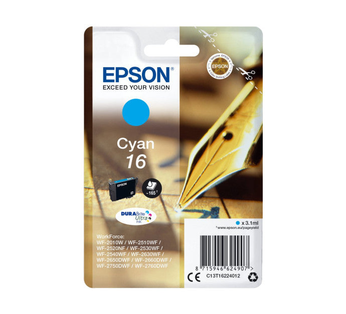 Cartouche EPSON C13T16224012 Durabri 16 - Cyan