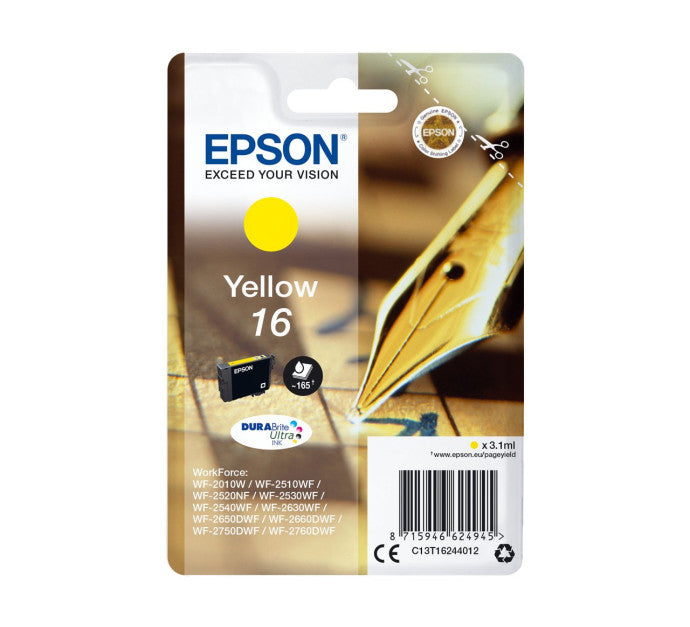 Cartouche EPSON C13T16244012 16 - Yellow