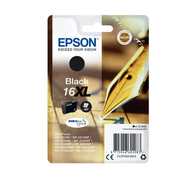 Cartouche EPSON C13T16314012 16XL - Noir