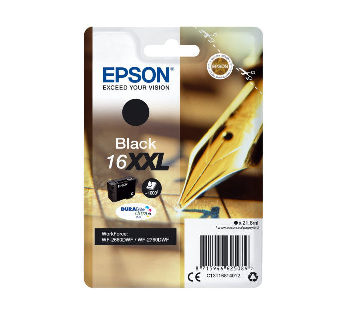 Cartouche EPSON C13T16814012 16XXL - Noir