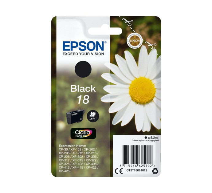 Cartouche EPSON C13T18014012 18 - Noir