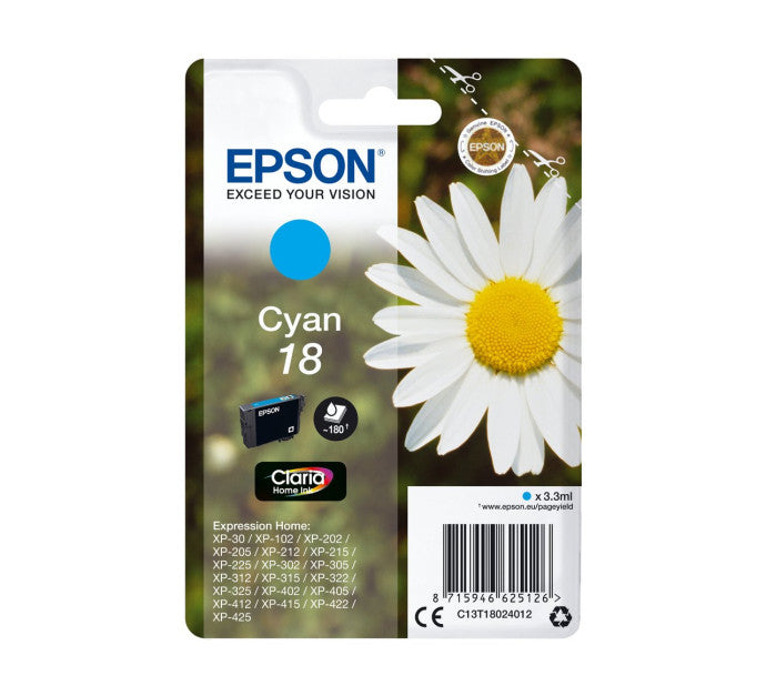 Cartouche EPSON C13T18024012 - Cyan