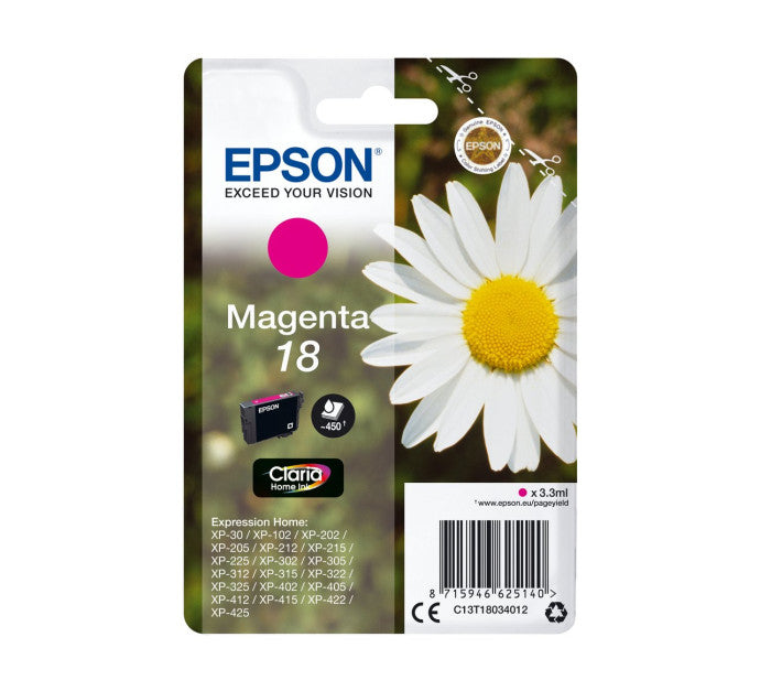 Cartouche EPSON C13T18034012 - Magenta