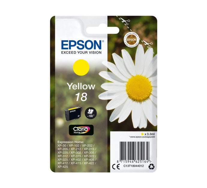 Cartouche EPSON C13T18044012 18 - Yellow