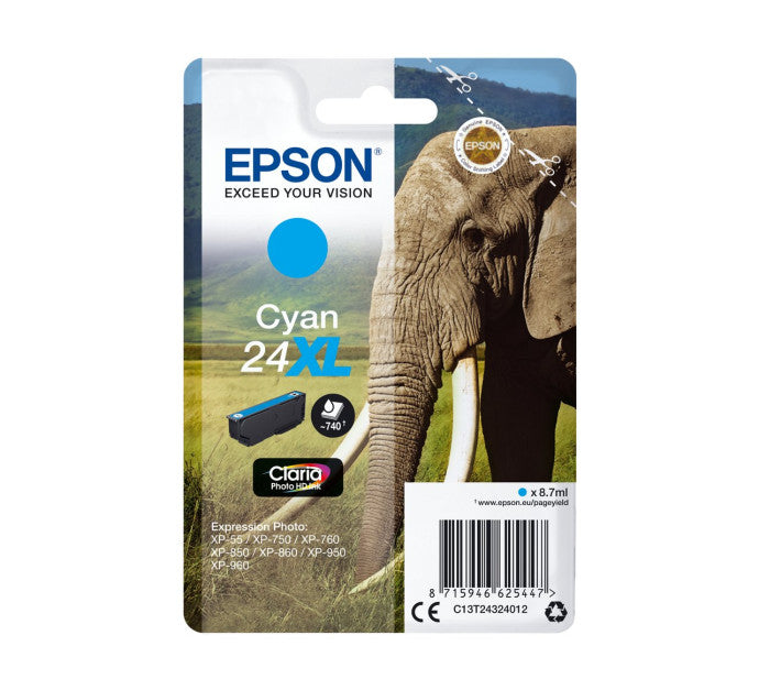 Ink/24XL Elephant 8.7ml CY