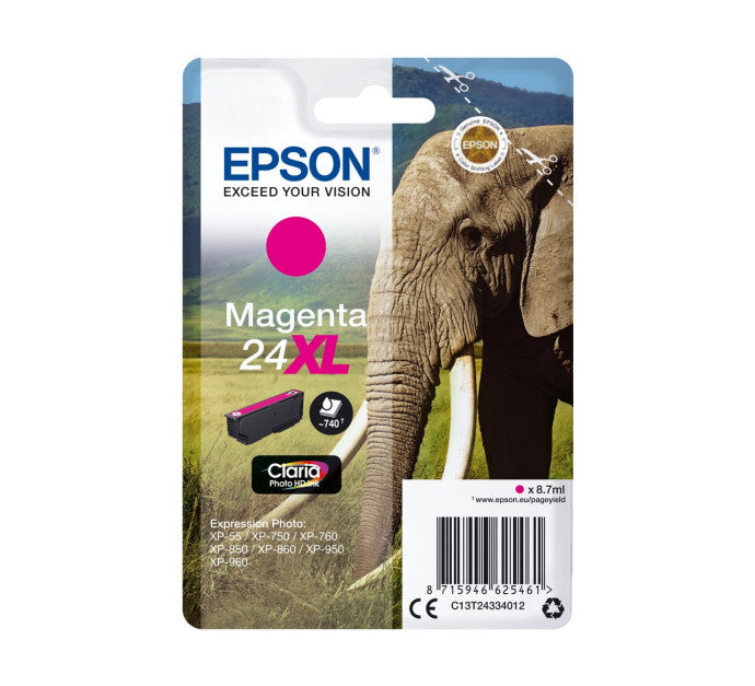 Cartouche EPSON C13T24334012 24XL - Magenta