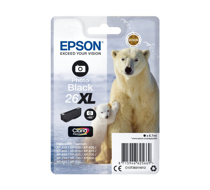 Cartouche EPSON C13T26314012 26XL - Noir