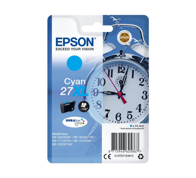 Cartouche EPSON C13T27124012 DuraBrite 27XL - Cyan