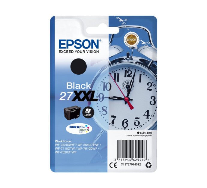 Cartouche EPSON C13T27914012 27XXL - Noir