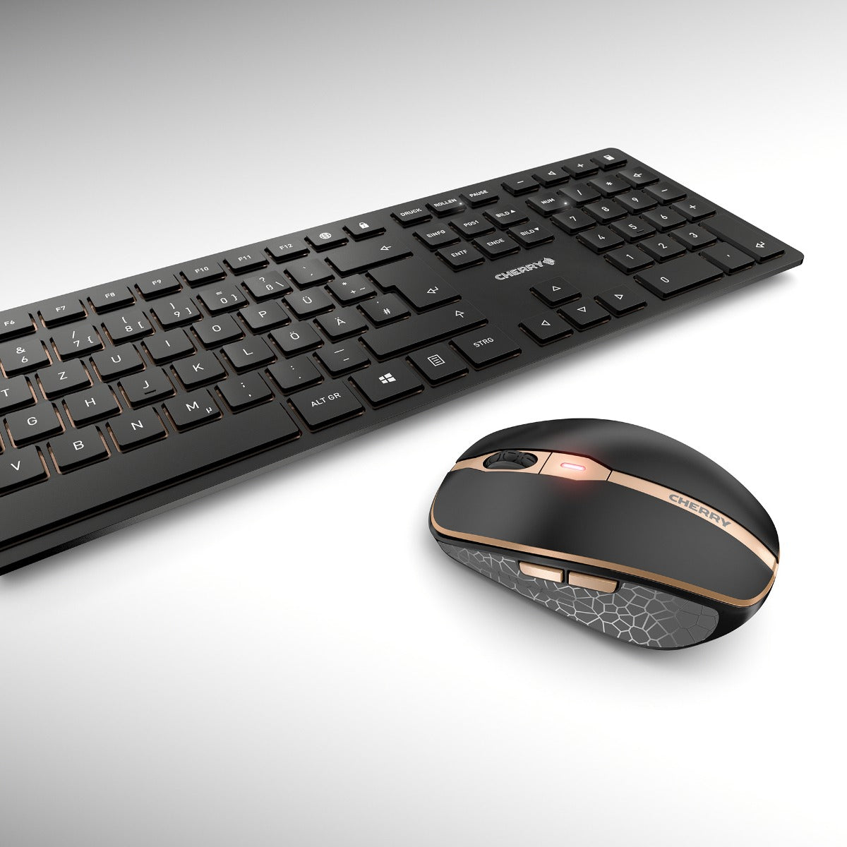 CHERRY Pack clavier & souris DW 9100 sans fil noir/bronze,