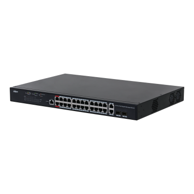 DAHUA- Commutateur PoE 24 ports DH-PFS4226-24GT-370