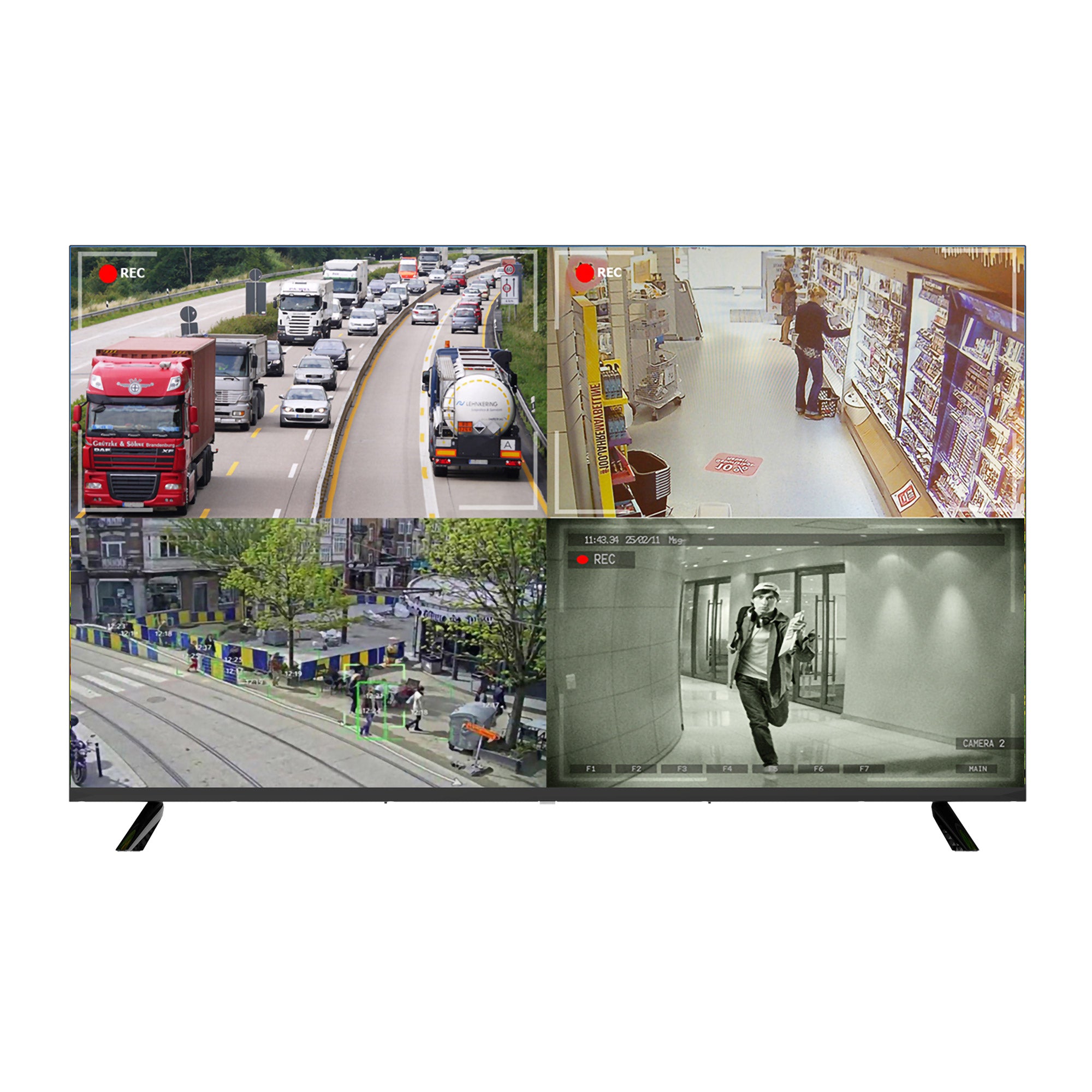 IPURE- Moniteur polyvalent 43" VDS/affichage dynamique PV43BL-4K
