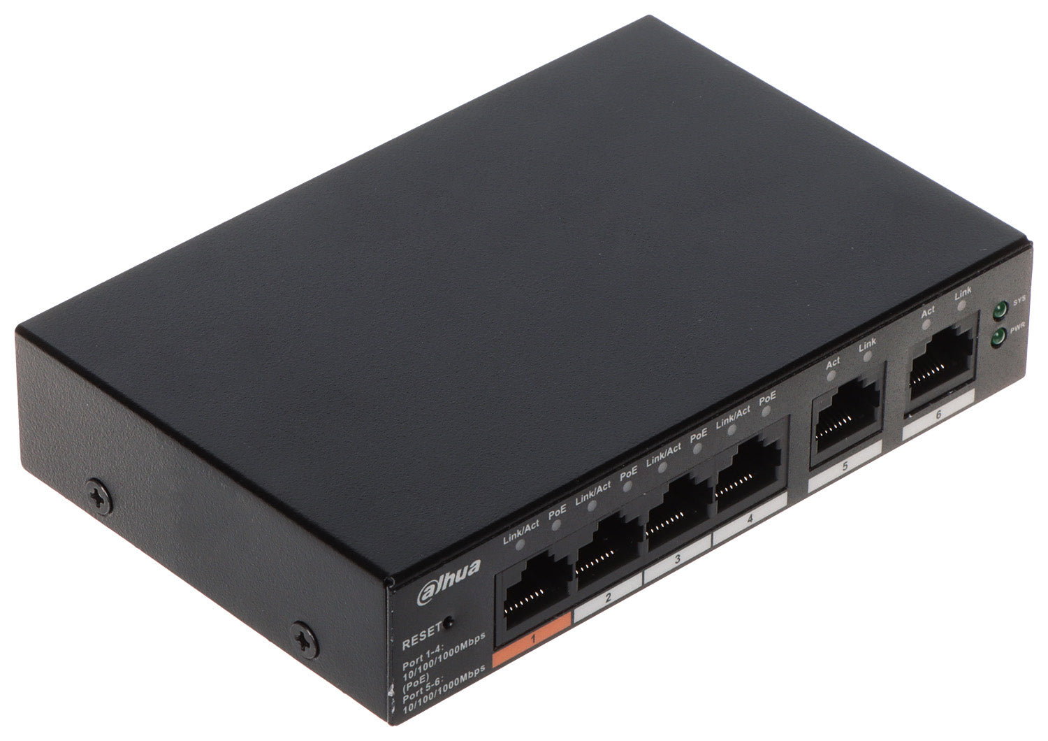 Dahua CS4006-4ET-60 Commutateur de bureau géré dans le cloud a 6 ports avec 4 ports PoE
