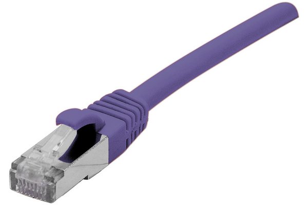 DEXLAN Cordon RJ45 catégorie 6A S/FTP LSOH snagless violet - 15 m