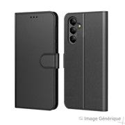 Étui à Rabat Similicuir pour Samsung Galaxy A17 - Noir (En Vrac)