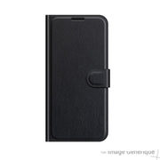 Étui à Rabat Similicuir pour Samsung Galaxy S22 Plus - Noir (En Vrac)