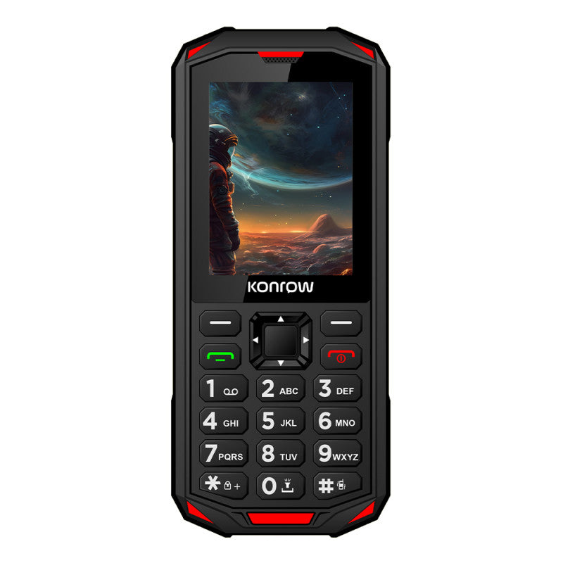 Konrow Stone Next (Téléphone Antichoc Certifié IP68 - 2.4'' - Hotspot Wifi - 4G - Double Sim ) Noir